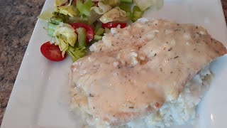 Salmon in Lemon Garlic Sauce