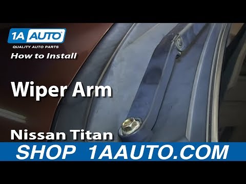 How To Replace Wiper Arm 04-13 Nissan Titan