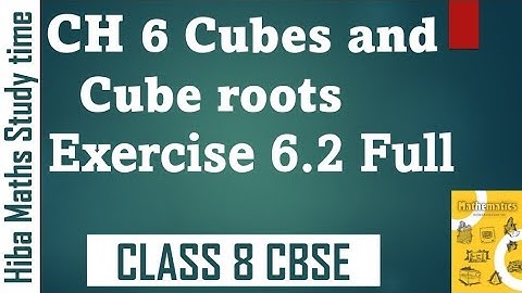 cbse 8th maths chapter 6 exercise 6.2 full cubes and cube roots solutions in tamil 
