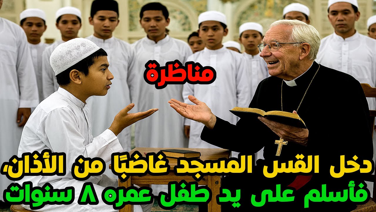 دخل القس المسجد غاضبًا من الأذان، فأسلم على يد طفل عمره 8 سنوات