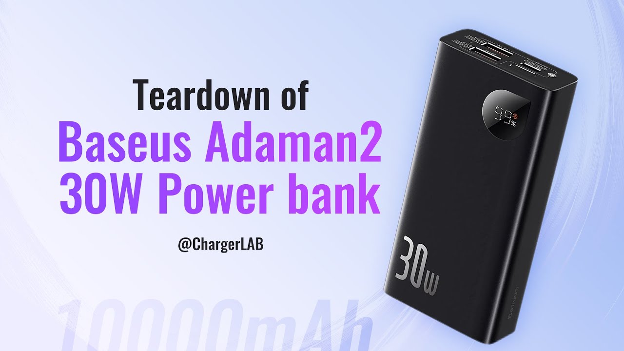 Baseus Adaman2 10000mAh Power Bank with Digital Display - Black  (PPAD040001)