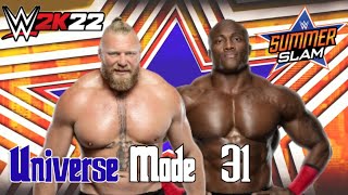 SummerSlam [Teil 1/2]! Universe Mode #31 - WWE 2K22 [Deutsch] PS5
