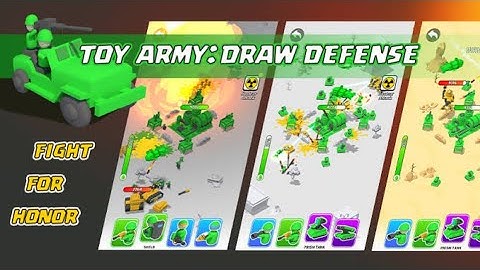 Toy Army: Draw Defense | Gameplay | All Level