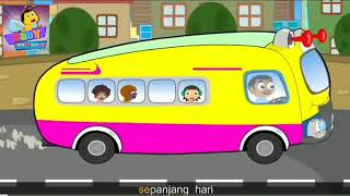 Wheels On The Bus Go Round And Round With School Bus Nursery Rhymes For Children