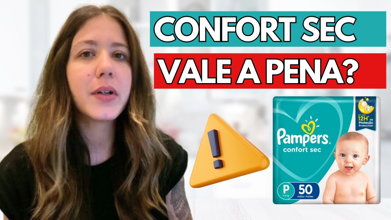 FRALDA PAMPERS CONFORT SEC (Resenha Completa!) - Pampers Confort Sec é ...