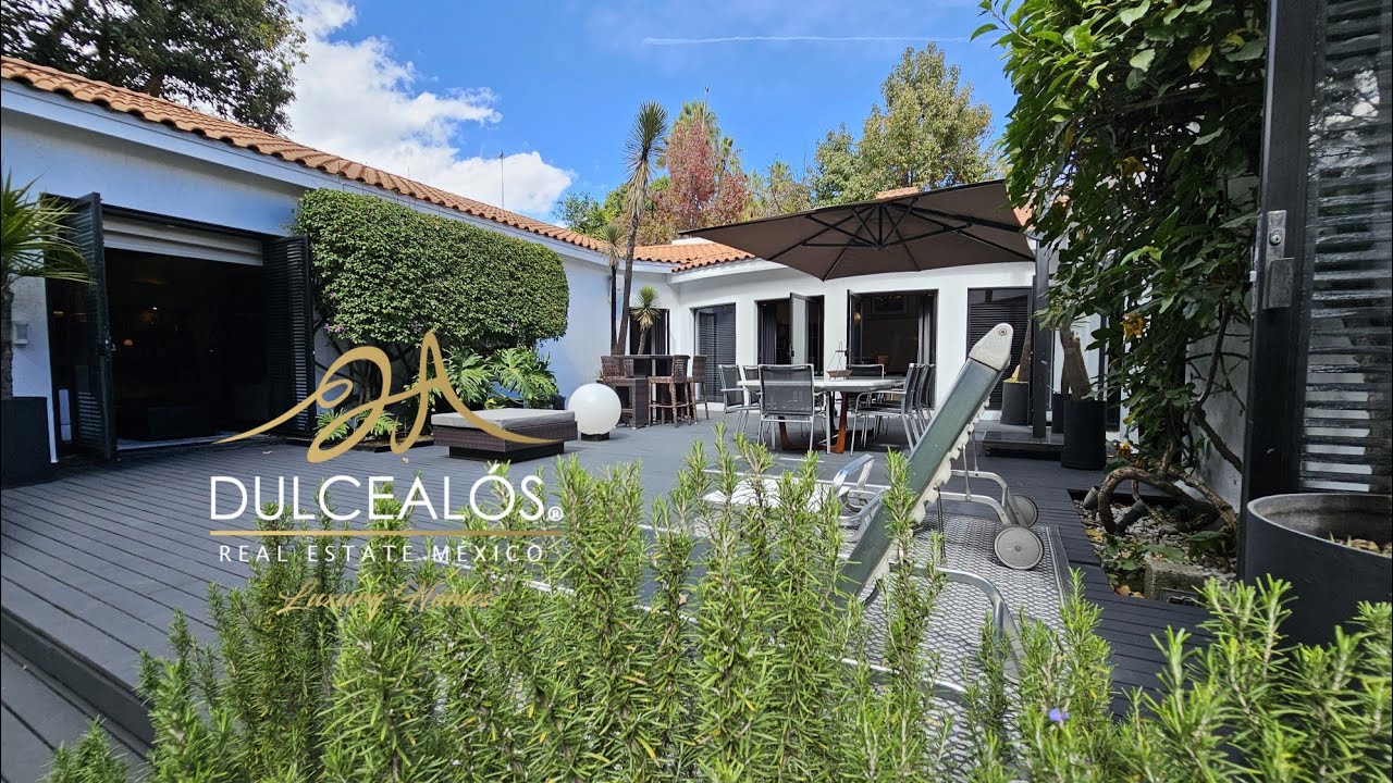Casa En  SAN ÁNGEL CDMX ESTILO ITALIANA 1 NIVEL JARDÍN  JACUZZI CAVA 4 RECS EN VENTA  AMUEBLADA
