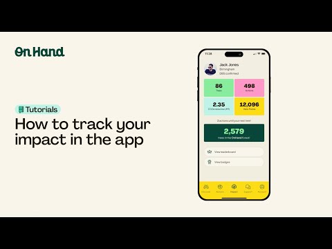 How to track your impact in the app