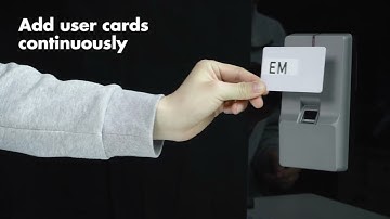 Fingerprint Access Controller RFID Reader Function Introduction and Demonstration