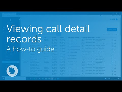 Viewing call detail records | How-to