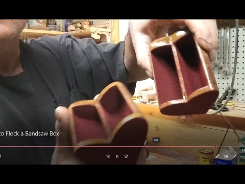 How to Flock a Bandsaw Box