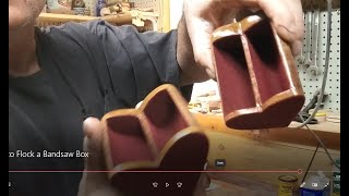 How to Flock a Bandsaw Box