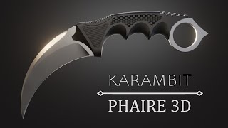 Blender 2.81  Hard Surface Timelapse: Karambit