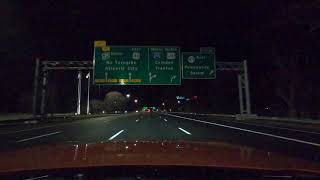 Delaware Memorial Bridge at Night - Eastbound 4K