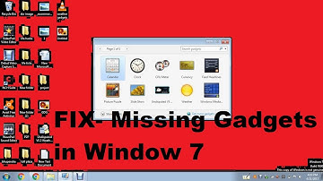 How To Fix Missing Gadgets in Windows 7 (100% Solution) !!!