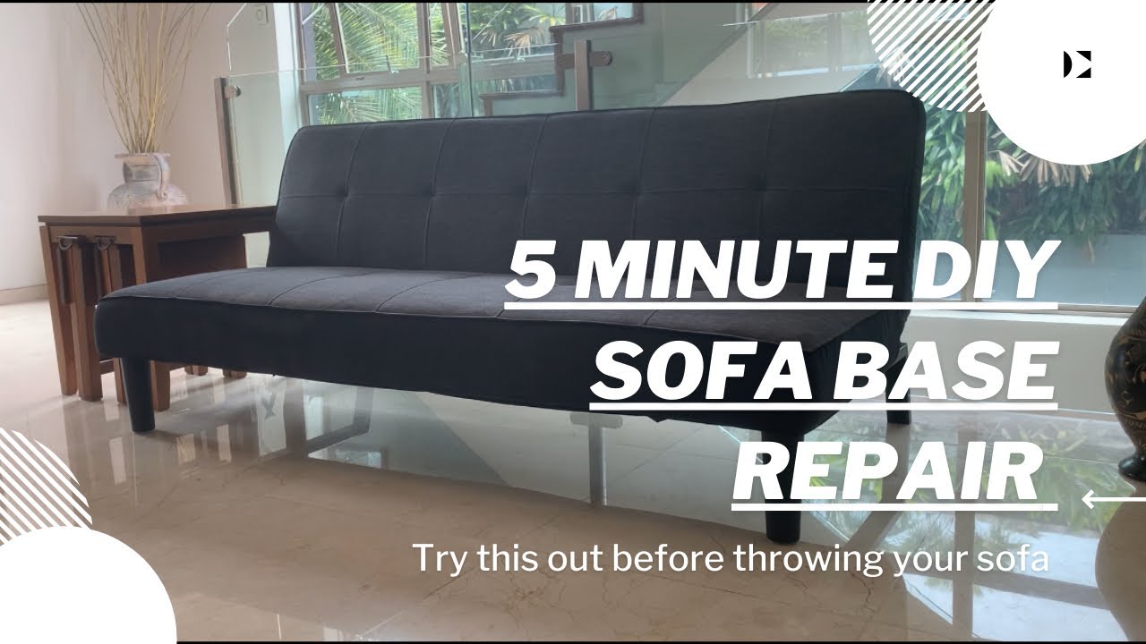 DIY | How to fix the bottom of your sofa in 5 minutes! - YouTube