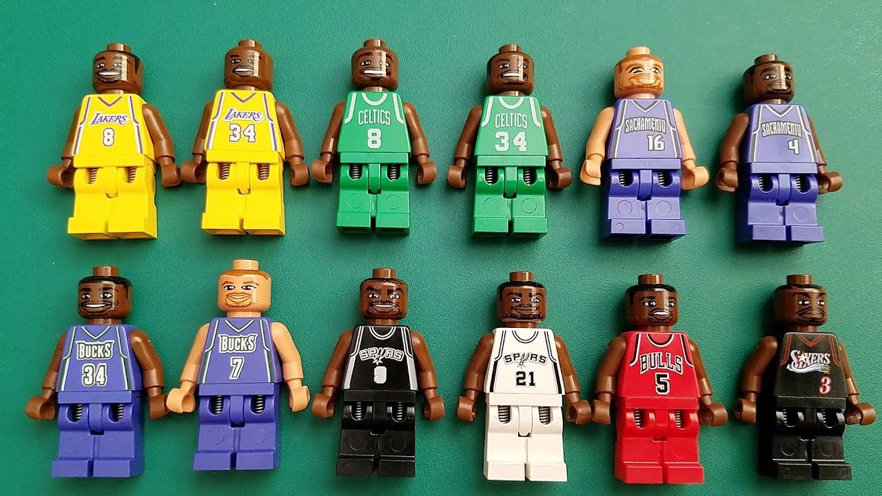 LEGO Sports NBA Basketball Minifigures Collection YouTube