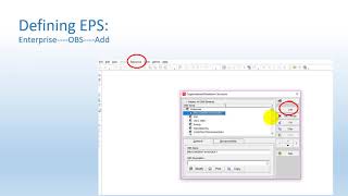 Introduction to PrimaVera : OBS: Organisation Break Down Structure