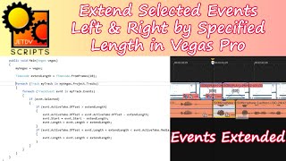 Extend Event To The Left And Right A Set Number Of Frames In Vegas Pro