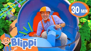 Adventure in the Blippi-Mobile | Blippi Music for Children | Nursery Rhymes for Babies