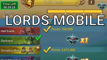 LORDS MOBILE ~ GUILD BASH REWARDS MASTER LEVEL