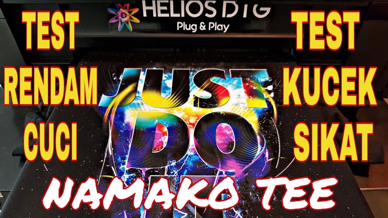 Sablon DTG Test Rendam Cuci Kucek Sikat Feat Namako Tee - YouTube