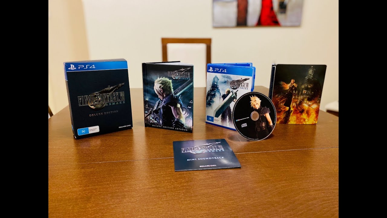 Final Fantasy VII Remake Deluxe Edition Unboxing 