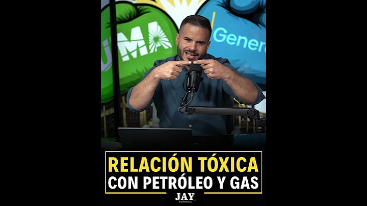 RELACIÓN TÓXICA CON PETRÓLEO Y GAS