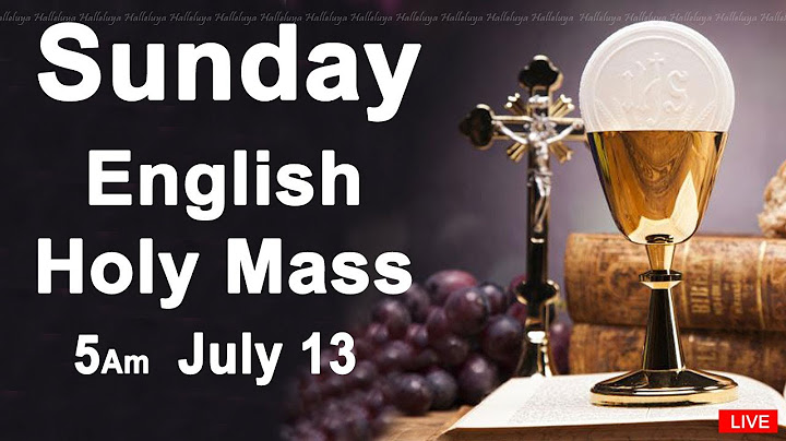 Catholic Mass Today I Daily Holy Mass I Sunday July 13 2025 I English Holy Mass I 5.00 AM