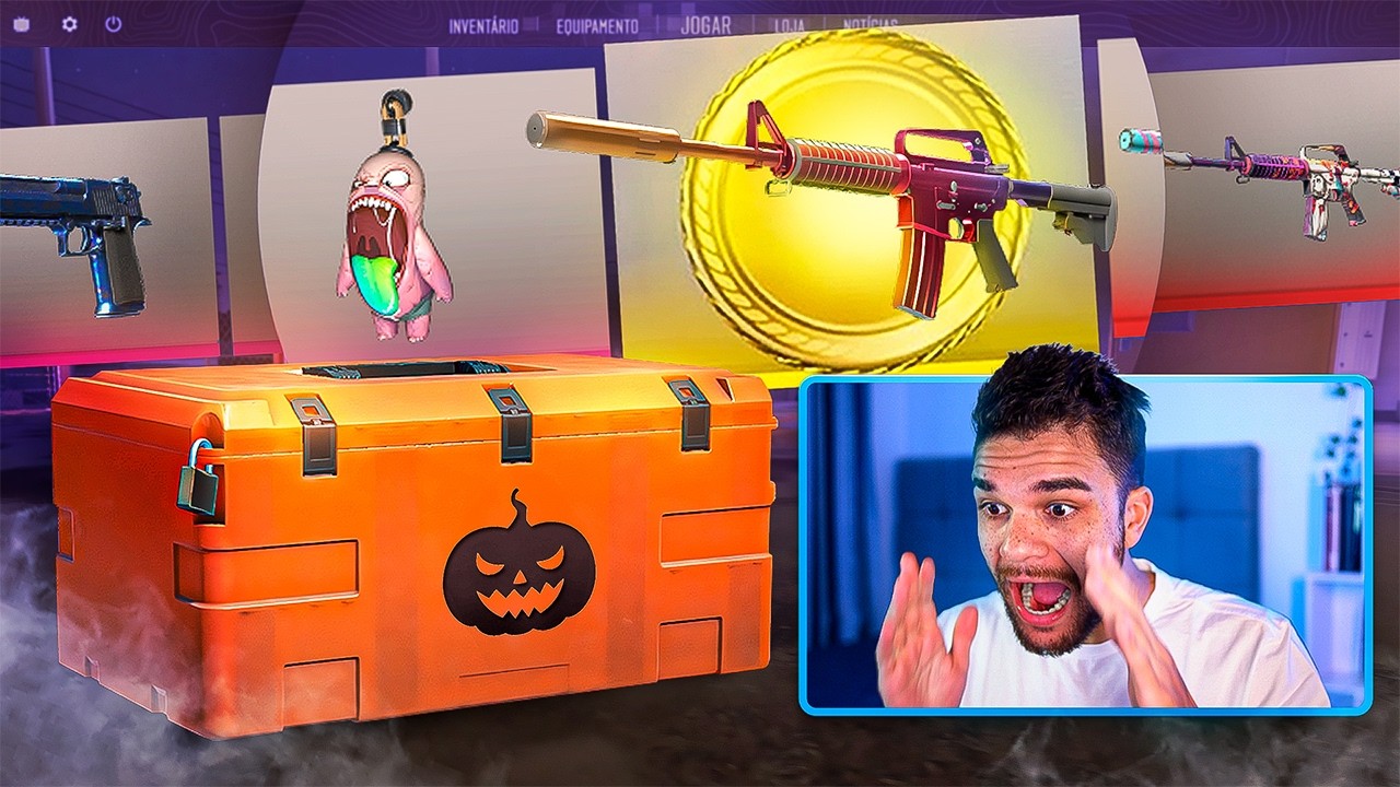 ELAS CHEGARAM... testei as NOVAS CAIXAS de HALLOWEEN no CS2 e esse foi o resultado