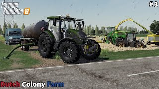 ?? Baling MaizeSilage in Bad Weather, Covering Silo with Tires ??│Dutchcolony│FS 19│Timelapse#3