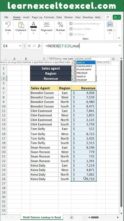 How to do Multiple Column Lookup in Excel - Multiple criteria lookups ...