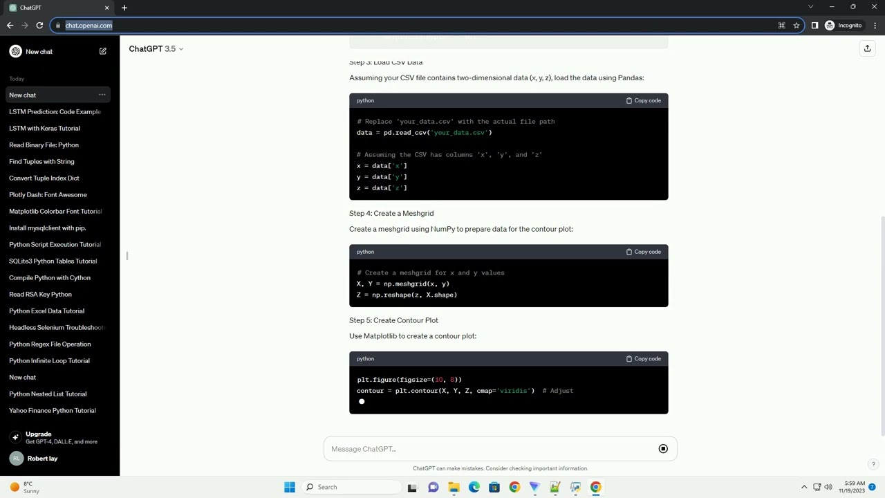 How To Make A Contour In Python From Csv File YouTube How To Make A Contour In Python From Csv File YouTube