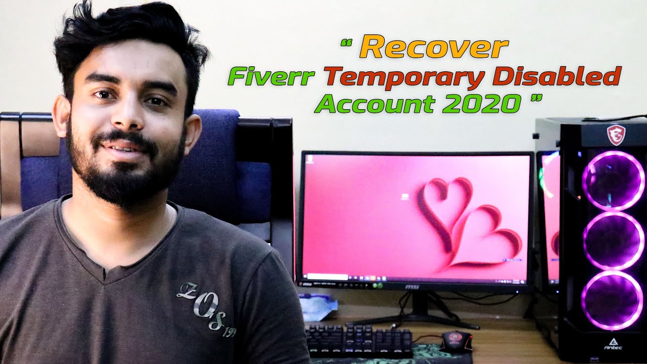 Recover Fiverr Temporary Disabled Account 2020