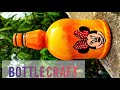 mickey mouse face painting on bottle//simple bottle art//bottle craft❤️🧡💛
