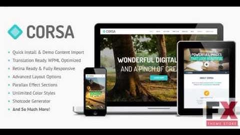 Preview Corsa - Retina Responsive Creative OnePage Theme