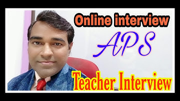 Mock Interview of #APS Teachers l #Army public School interview