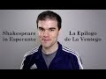 Shakespeare's "The Tempest" Epilogue in Esperanto