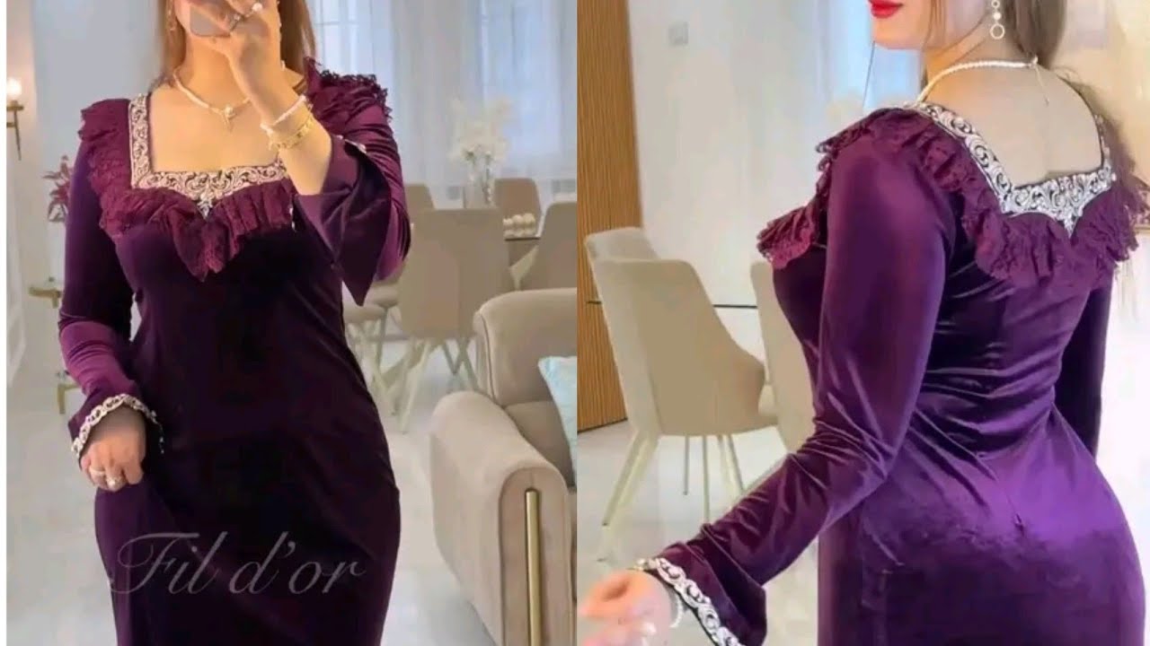 أجمل موديلات قنادر قطيفة 2025-2026 | تصاميم راقية وأنيقة للبيت والمناسبات 👗✨