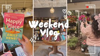 a bookish weekend| ☕   Productive & cozy days, book fair,  coffee shop dates, new book recs!