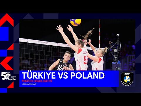 Türkiye vs. Poland I Match Highlights 1/4 Finals I CEV EuroVolley 2023 Women