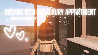 Moving into my new apartment | moving diaries ep. 1 | Bloxburg Roleplay