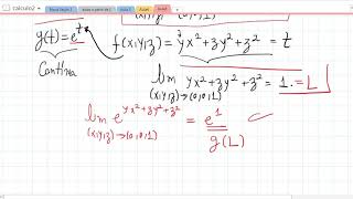 Aula 5 - Limites de funções de 3 variáveis e continuidade de funções Aula 5 - Limites de funções de 3 variáveis e continuidade de funções