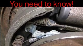 88-98 OBS GM Truck rear drum brake adjustment
