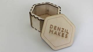 Hexagonal Box Using Living Hinges