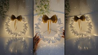 How To Make Christmas wreath  | Form Se Banaye Beautiful Craft | Art Ideas 