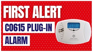 FIRST ALERT CO615 Plug-In Alarm with Battery Backup and Digital Display