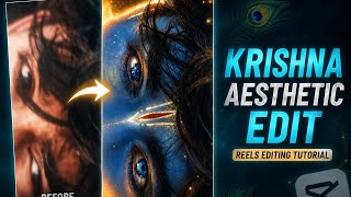 TRENDING KRISHNA AESTHETIC REEL EDIT TUTORIAL | TRENDING INSTGRAM AESTHETIC REEL KAISE BANAYE  screenshot 4