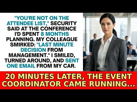 They Banned Me From The Conference I Organized I Left Them Discover Why That Was A Mistake 