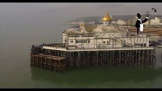 Eastbourne pier with Drone 4K DJI Mavic 2 pro.