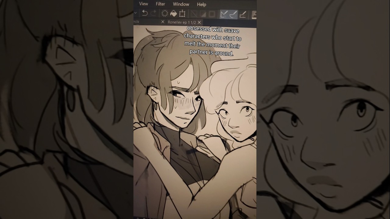 She's barely holding it together. #art #digitalart #sketch #artwip #wlw